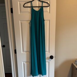 Nicole Miller Teal Maxi Dress